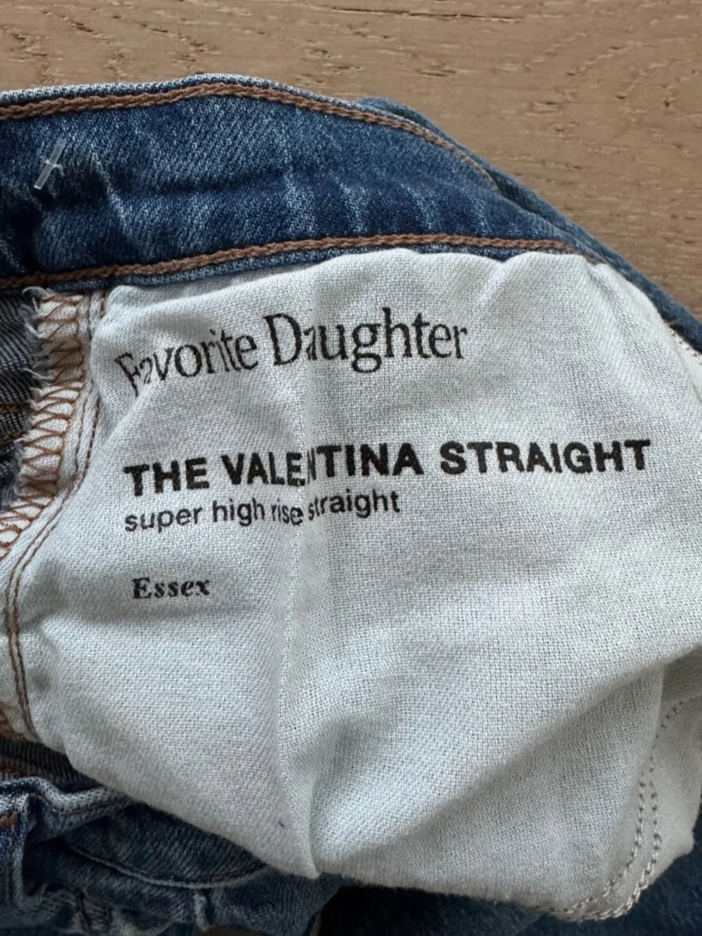 Favorite Daughter THE VALENTINA SUPER HIGH RISE STRAIGHT in Essex size 26 - Picture 8 of 13